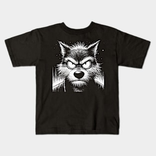 Angry Wolf Kids T-Shirt